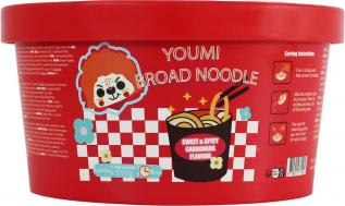 Youmi Instant Broad Noodle Sweet & Spicy Carbonara Flavour 111g Coopers Candy
