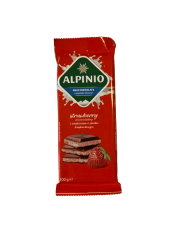 Alpinio Milk Chocolate Strawberry 100g Coopers Candy