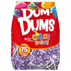 Dum Dums Color Party Purple Grape 75-Pack (363g) Coopers Candy