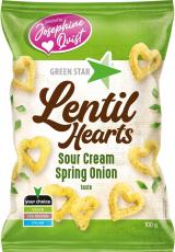 Green Star Lentil Hearts Sour Cream & Onion 100g Coopers Candy