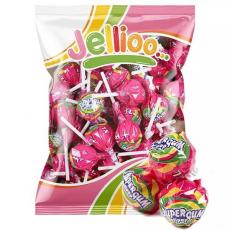 Super Gum Lollipop Gum Strawberry 53st Coopers Candy