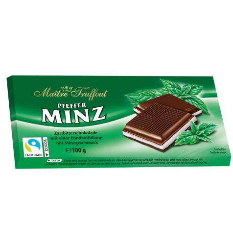 Maitre Truffout Mörk Choklad m. Pepparmintkräm 100g Coopers Candy