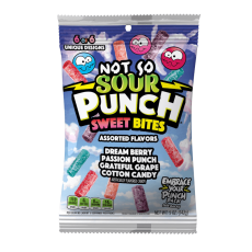 Sour Punch Bites Not So Sour Sweet Bites Assorted Flavors 142g (BF:240828) Coopers Candy