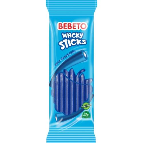 Bebeto Wacky Sticks - Cool Raspberry 180g(BF:2024-11-30) Coopers Candy