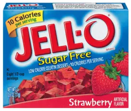 Jello Sugar Free Strawberry 8.5g Coopers Candy