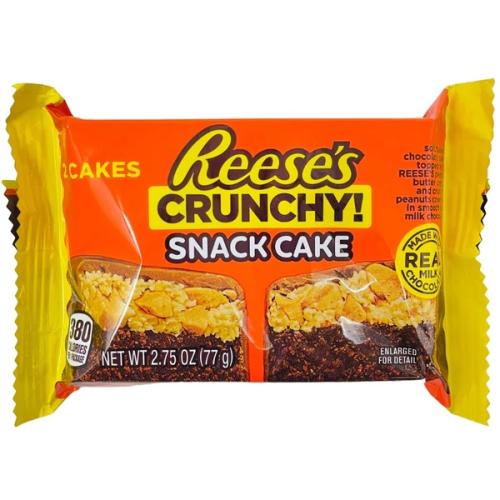 Reeses Crunchy Snack Cake 77g Coopers Candy