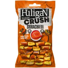 Huligan Pretzel Crush - Sriracha Chili Sauce 65g(BF:2025-02-08) Coopers Candy