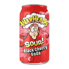 Warheads Sour Soda - Black Cherry 355ml Coopers Candy