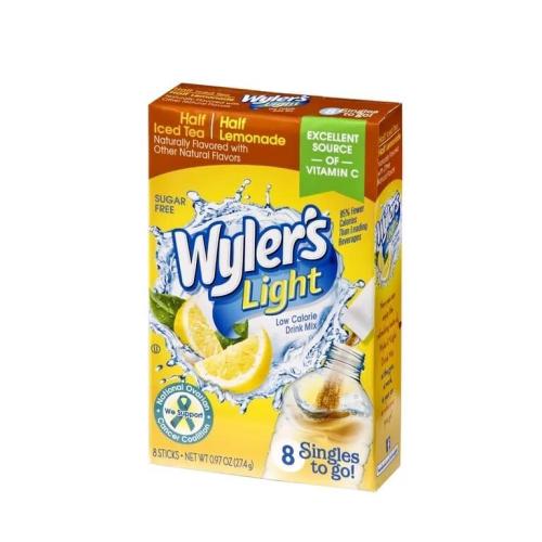 Wylers Light Singles To Go 8-pack - Half Iced Tea Half Lemonade Coopers Candy