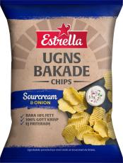 Estrella Ugnsbakade Sour Cream & Onion 125g Coopers Candy