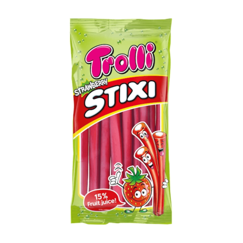 Trolli Stixi Jordgubb 85g Coopers Candy