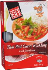 Kitchen 88 - Thai Röd Curry Kyckling med Ris 320g Coopers Candy