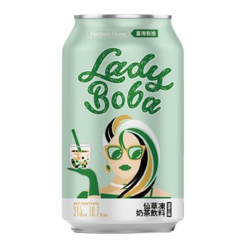 Lady Boba Bubble Tea Grass Jelly 315ml Coopers Candy