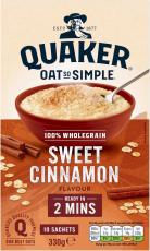 Quaker Oat So Simple Sweet Cinnamon Flavour 330g Coopers Candy