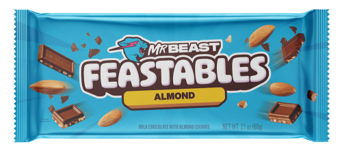 MrBeast Feastables Almond Milk Chocolate Bar 60g Coopers Candy