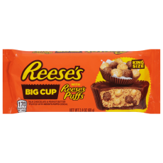 Reeses Big Cup with Reeses Puffs King Size 68g Coopers Candy