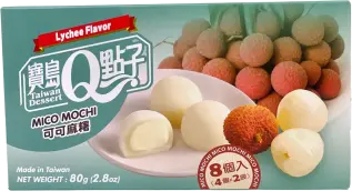 Taiwan Dessert - Mico Mochi Lychee Flavour 80g Coopers Candy