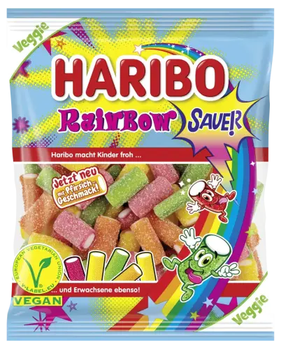 Haribo Rainbow Sour 160g Coopers Candy