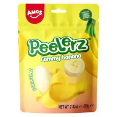 Peelerz Peelable Gummy Banana 80g Coopers Candy