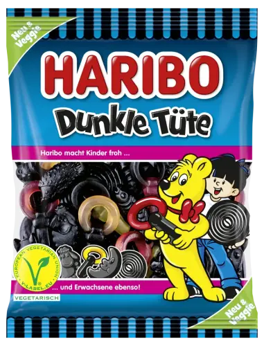 Haribo Dunkle Tüte 175g Coopers Candy