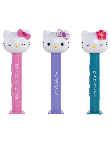 PEZ Hello Kitty Yoga 17g + 3 refill (1st) Coopers Candy