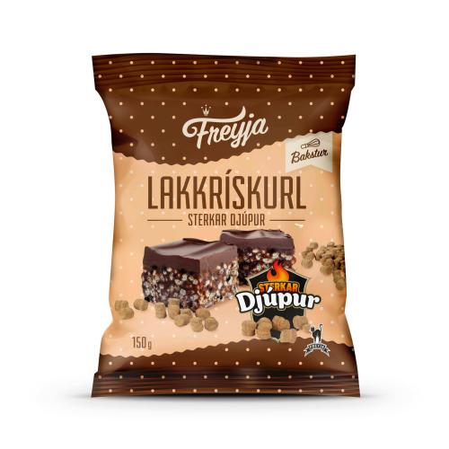 Freyja Lakkriskurl Sterkar Djupur 150g Coopers Candy