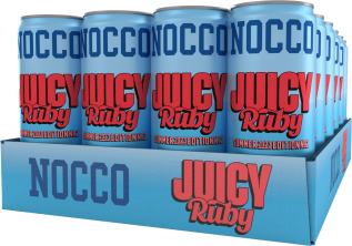 NOCCO Juicy Ruby 33cl x 24st (helt flak) Coopers Candy