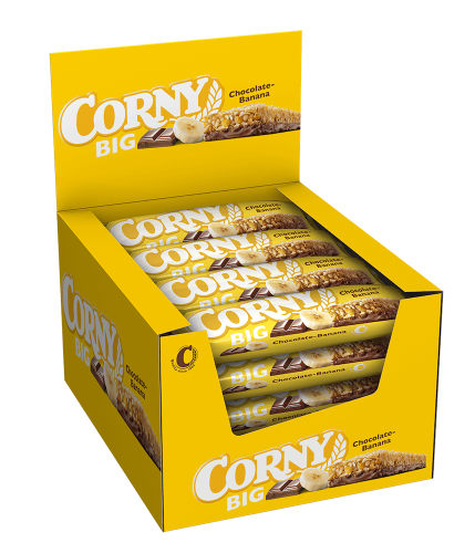 Corny Big Banan/Choklad 50g x 24st (hel låda) Coopers Candy