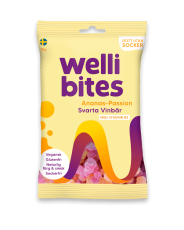 Wellibites Ananas-Passion & Svarta Vinbär 70g Coopers Candy