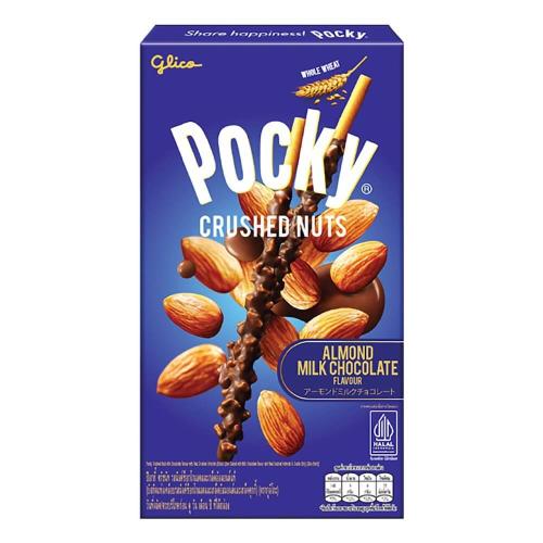 Pocky Crushed Nuts Almond Milk Chocolate 25g Coopers Candy