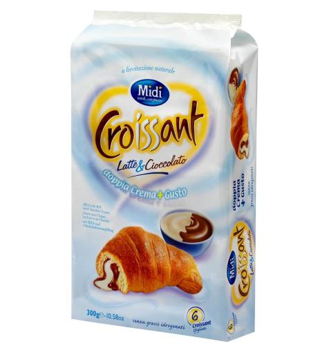 Midi Croissant Milk & Chocolate 6-pack 300g(BF:2024-11-15) Coopers Candy