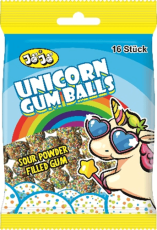 Jojo Unicorn Gum Balls Bubblegum 80g Coopers Candy