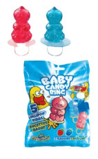 Funny Candy - Baby Candy Ring 5-pack 50g Coopers Candy