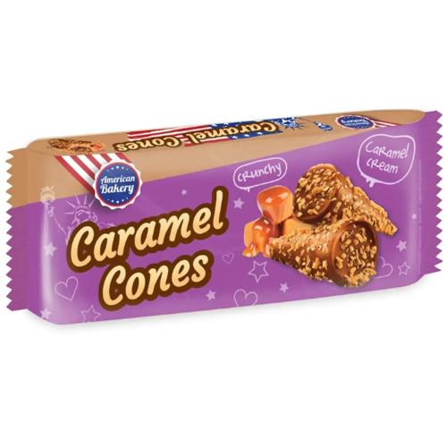 American Bakery Caramel Cones 112g Coopers Candy