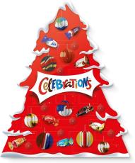 Celebrations Tree Advent Calendar 215g Coopers Candy