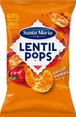 Santa Maria Lentil Pops Grilled Paprika 100g(BF:2025-02-21) Coopers Candy