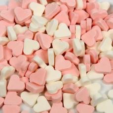 Mini Frukthjärtan Rosa & Vit 1kg Coopers Candy