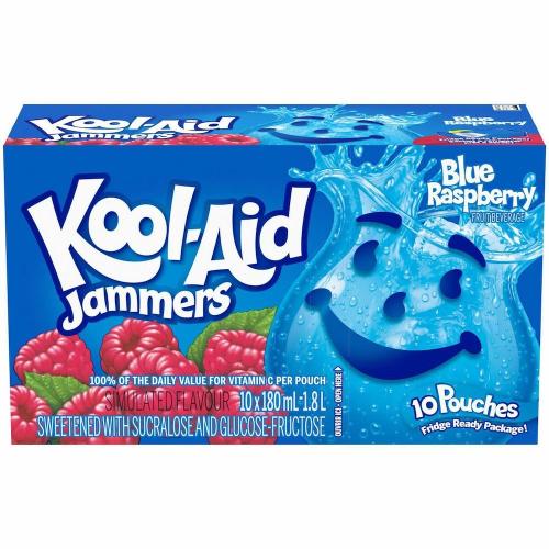 Kool-Aid Jammers - Blue Raspberry 10-pack (BF: 2024-11-29) Coopers Candy