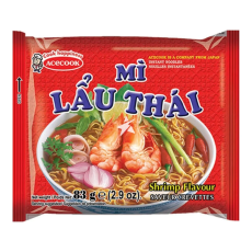 Acecook Instant Noodles Tom Yum Shrimp Flavour 83g (BF: 2024-08-13) Coopers Candy