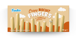 Fundiez Crispy Biscuit Fingers White 115g Coopers Candy