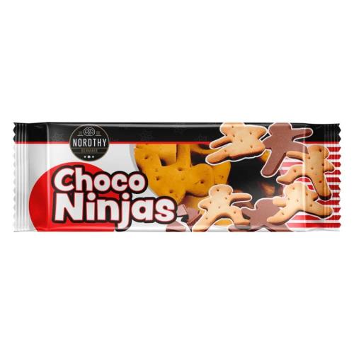 Nordthy Choco Ninjas Biscuits 105g Coopers Candy