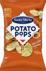 Santa Maria Potato Pops Grilled Onion 100g(BF:2025-03-07) Coopers Candy