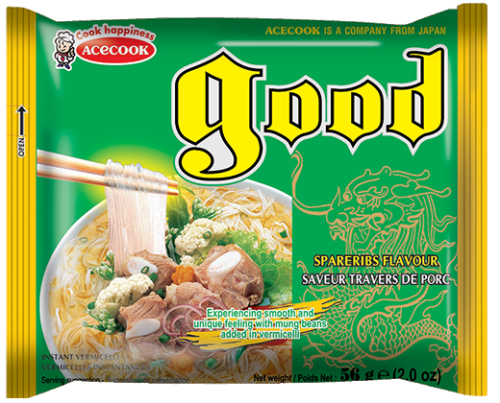 Acecook Vermicelli Ribs Flavour 56g Coopers Candy