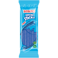 Bebeto Wacky Sticks - Fizzy Raspberry 180g Coopers Candy