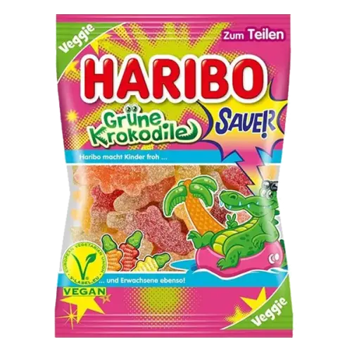 Haribo Grüne Krokodile 175g Coopers Candy