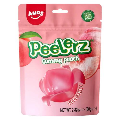 Peelerz Peelable Gummy Peach 80g Coopers Candy