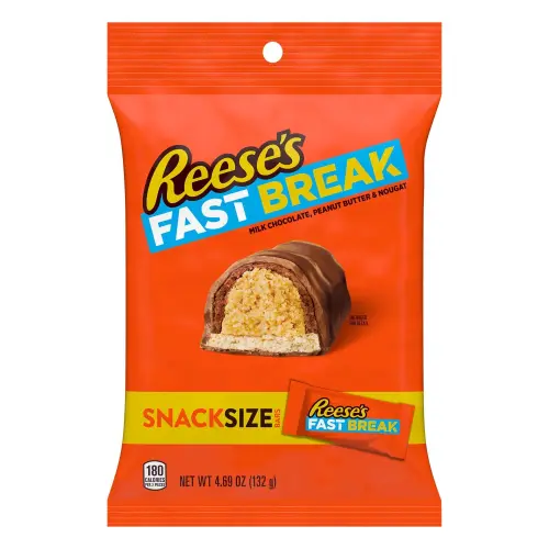 Reeses Fast Break Snack Size 132g Coopers Candy