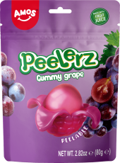 Peelerz Peelable Gummy Grape 80g Coopers Candy