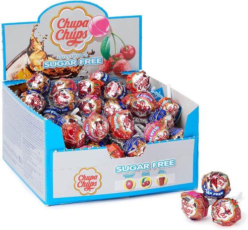 Chupa Chups Sugarfree Lollipops 11g x 50st Coopers Candy