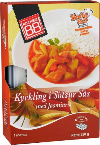 Kitchen 88 - Kyckling i Sötsur sås med Ris 320g Coopers Candy